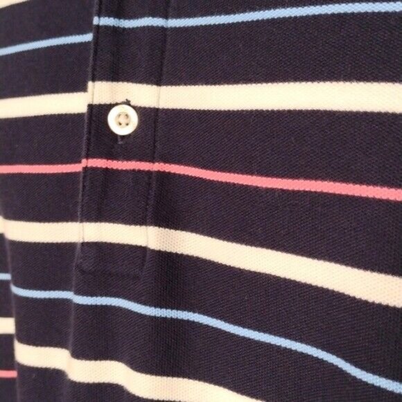 Brooks Brothers Country Club Men Stripe Knit Short Sleeve Golf Polo XL X-Large - Picture 5 of 8
